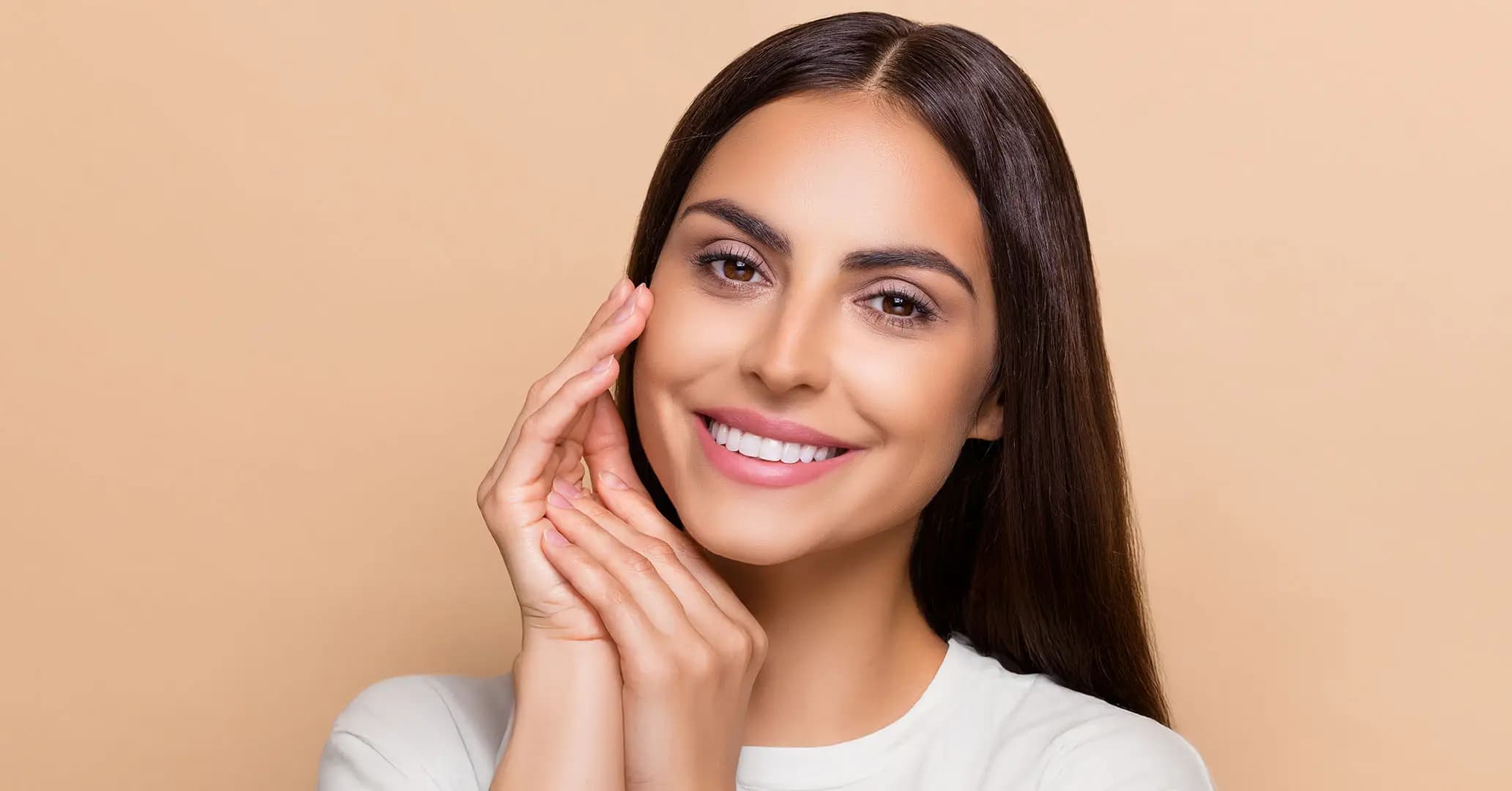 Skincare model