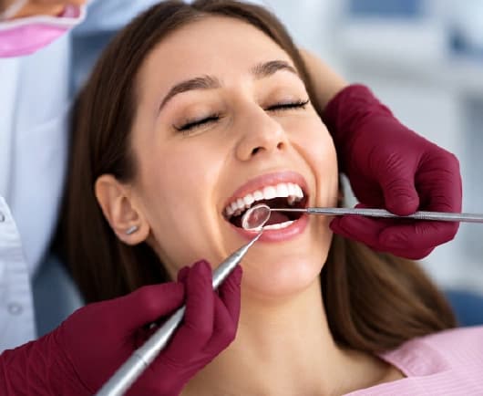 Teeth whitening treatment suitability consultation at Amara