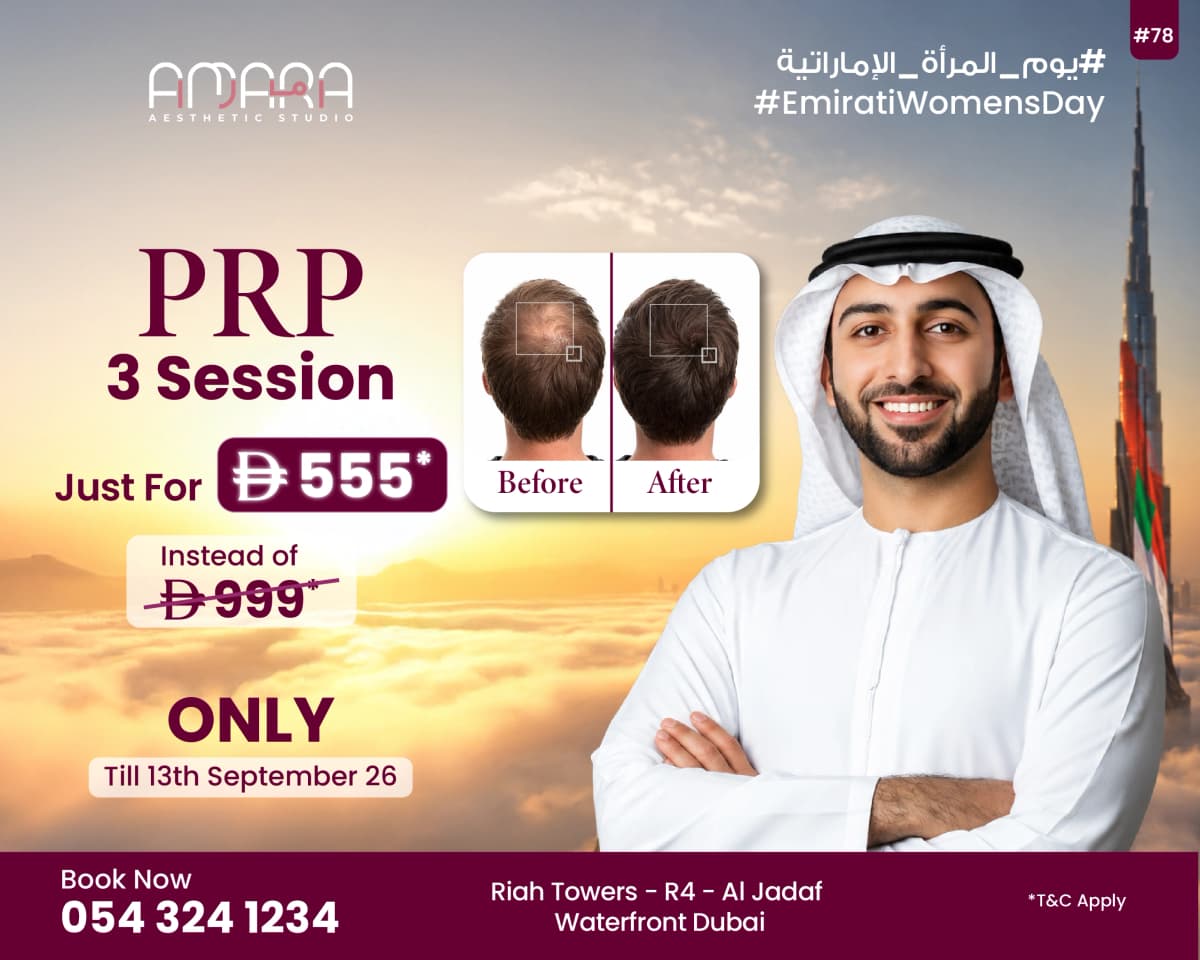 Premium PRP Treatment for Men (3 Sessions)