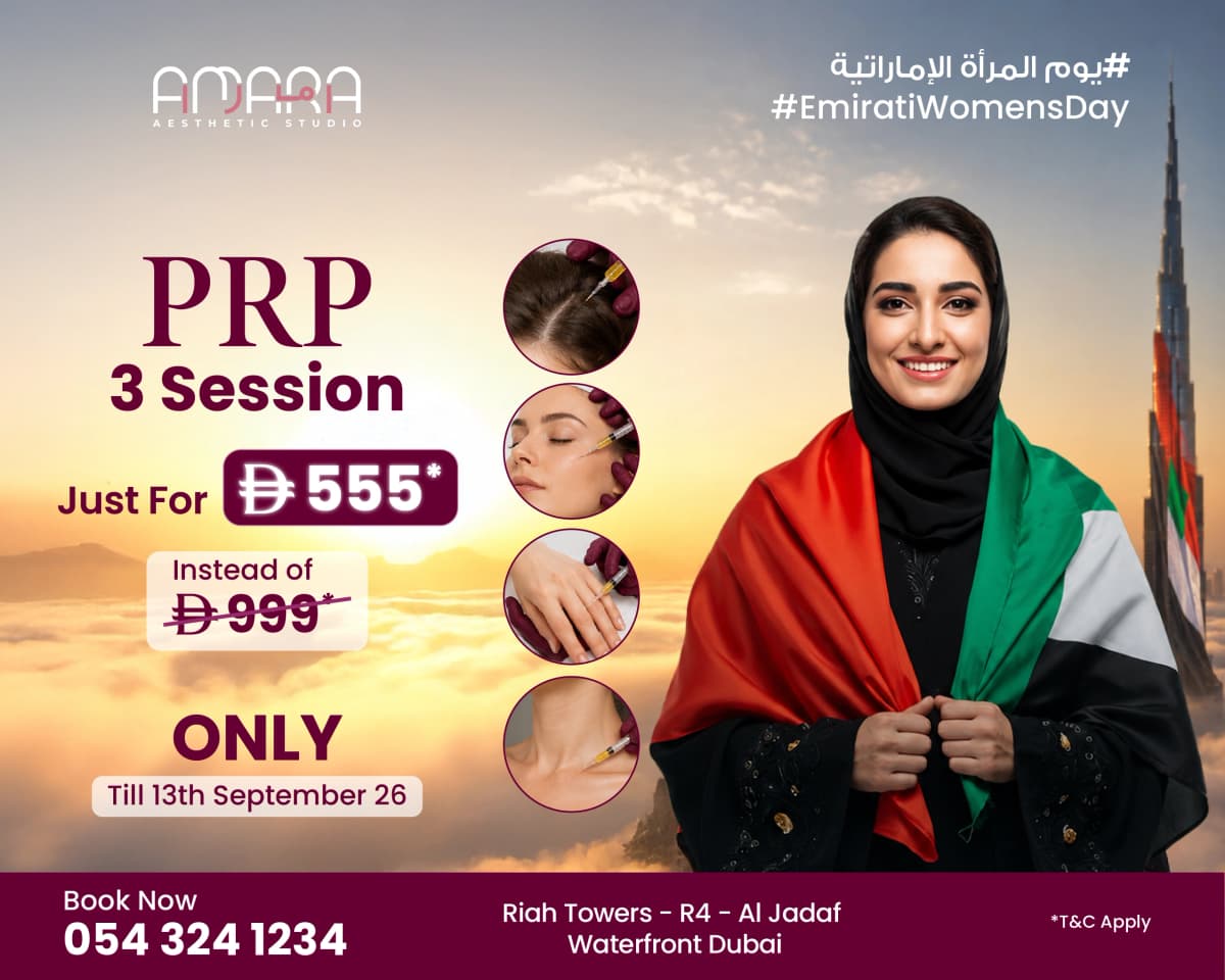 Premium PRP Treatment for Women (3 Sessions)
